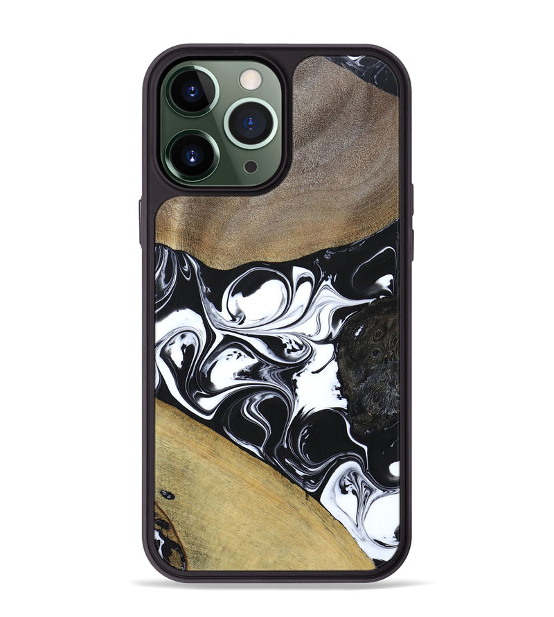 iPhone 13 Pro Max Wood+Resin Phone Case - Nellie (Mosaic, 694338)