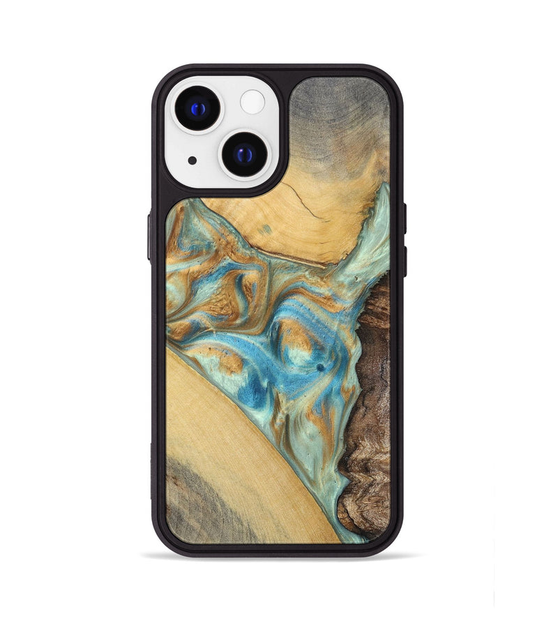 iPhone 13 Wood+Resin Phone Case - Makayla (Mosaic, 694342)