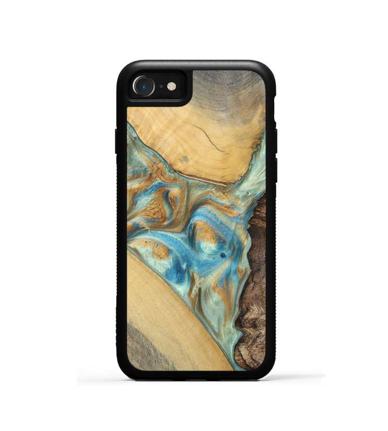 iPhone SE Wood+Resin Phone Case - Makayla (Mosaic, 694342)