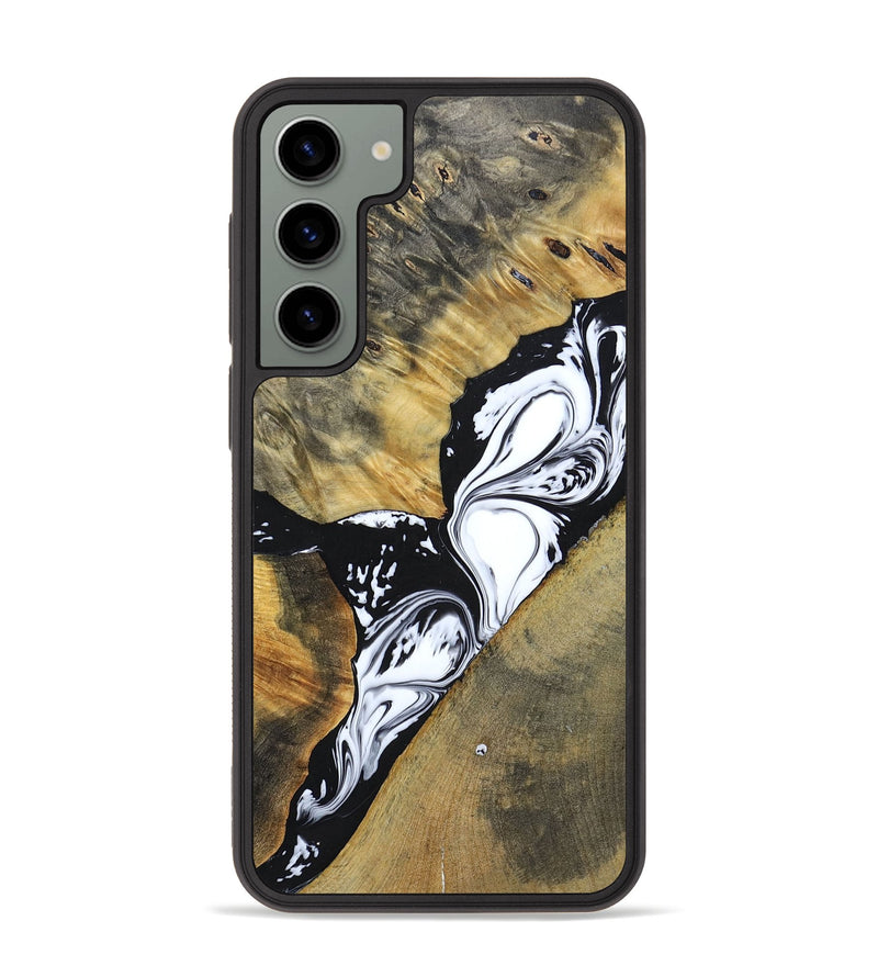 Galaxy S23 Plus Wood+Resin Phone Case - Kelsie (Mosaic, 694343)