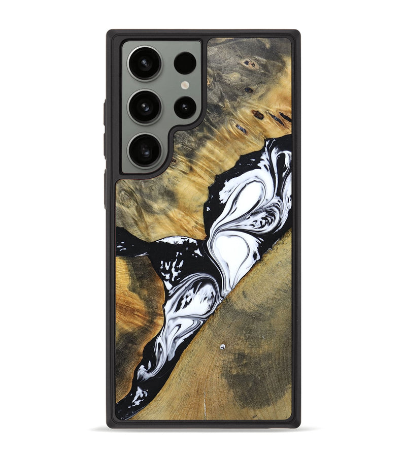 Galaxy S23 Ultra Wood+Resin Phone Case - Kelsie (Mosaic, 694343)