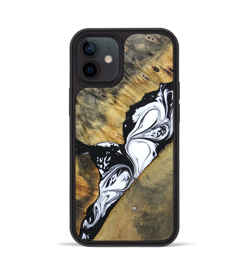 iPhone 12 Wood+Resin Phone Case - Kelsie (Mosaic, 694343)