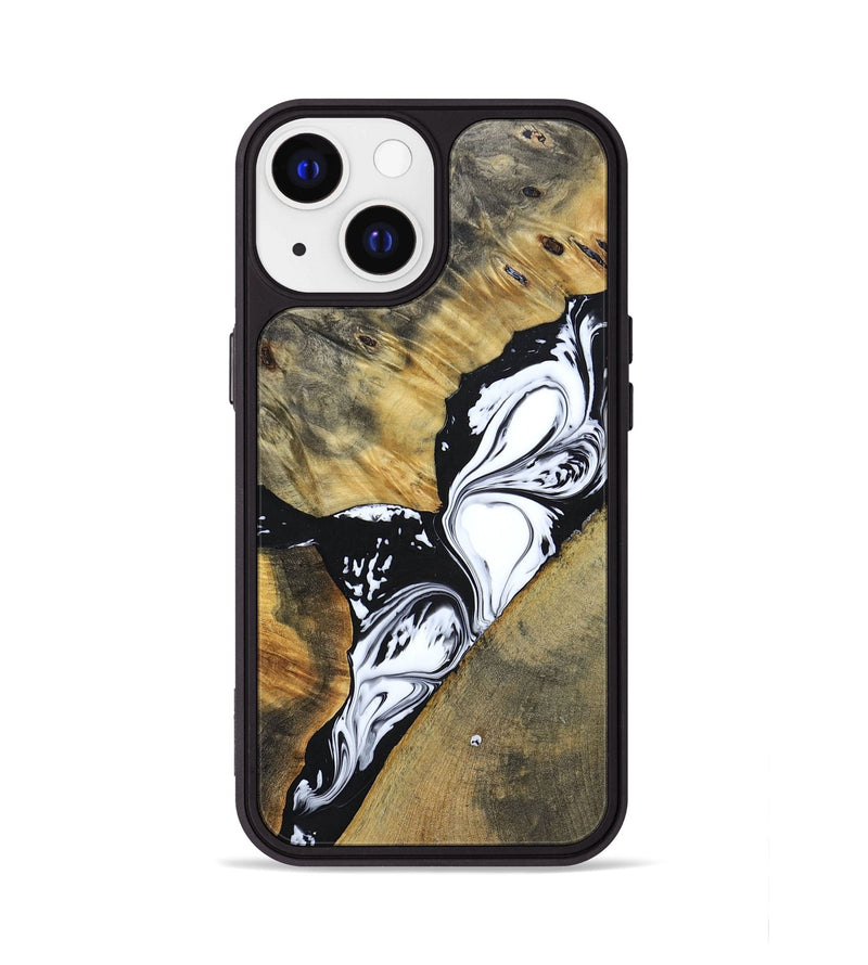 iPhone 13 Wood+Resin Phone Case - Kelsie (Mosaic, 694343)