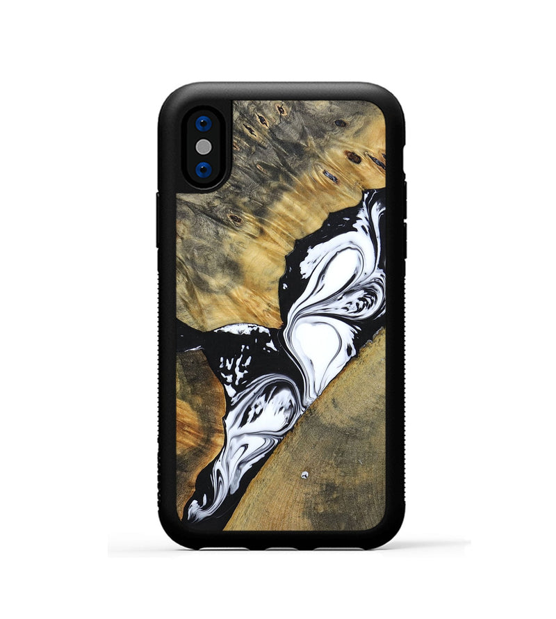 iPhone Xs Wood+Resin Phone Case - Kelsie (Mosaic, 694343)