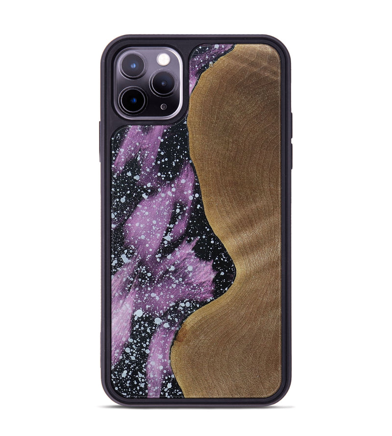 iPhone 11 Pro Max Wood+Resin Phone Case - Kennedi (Cosmos, 694346)