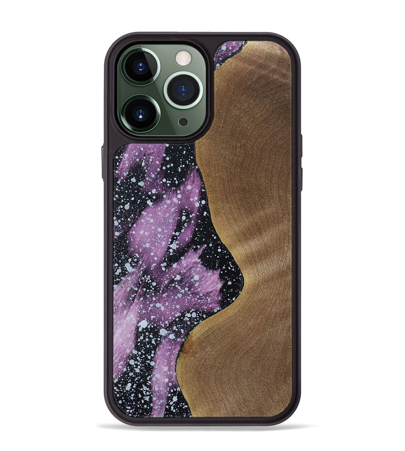 iPhone 13 Pro Max Wood+Resin Phone Case - Kennedi (Cosmos, 694346)