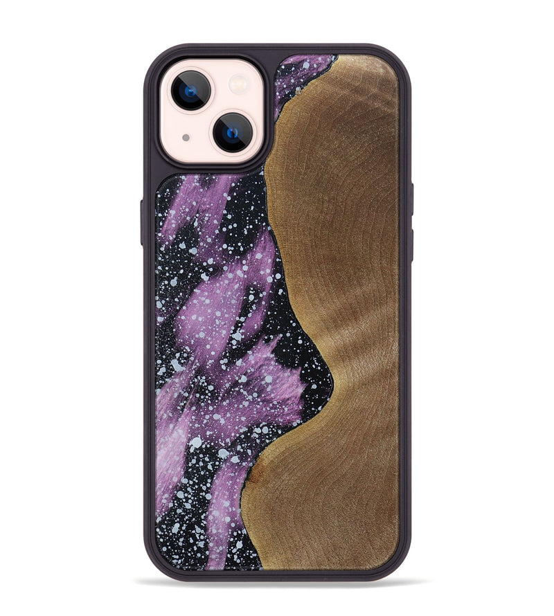 iPhone 14 Plus Wood+Resin Phone Case - Kennedi (Cosmos, 694346)