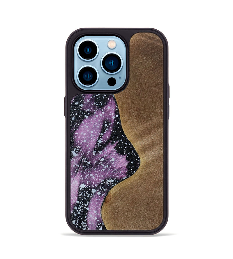 iPhone 14 Pro Wood+Resin Phone Case - Kennedi (Cosmos, 694346)