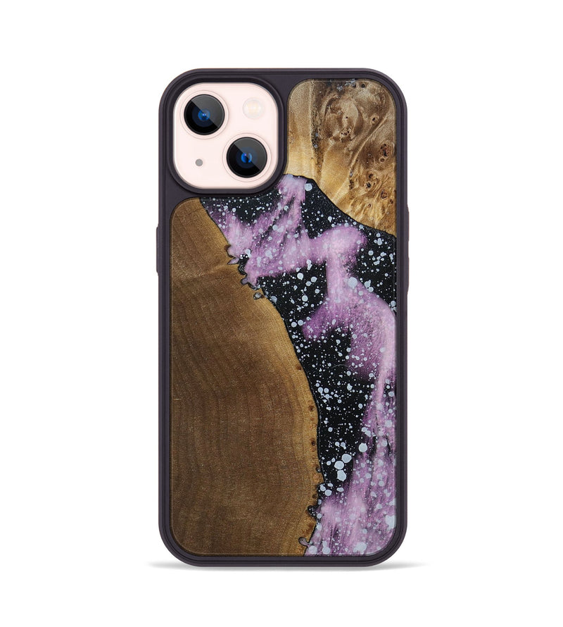 iPhone 14 Wood+Resin Phone Case - Casey (Cosmos, 694352)