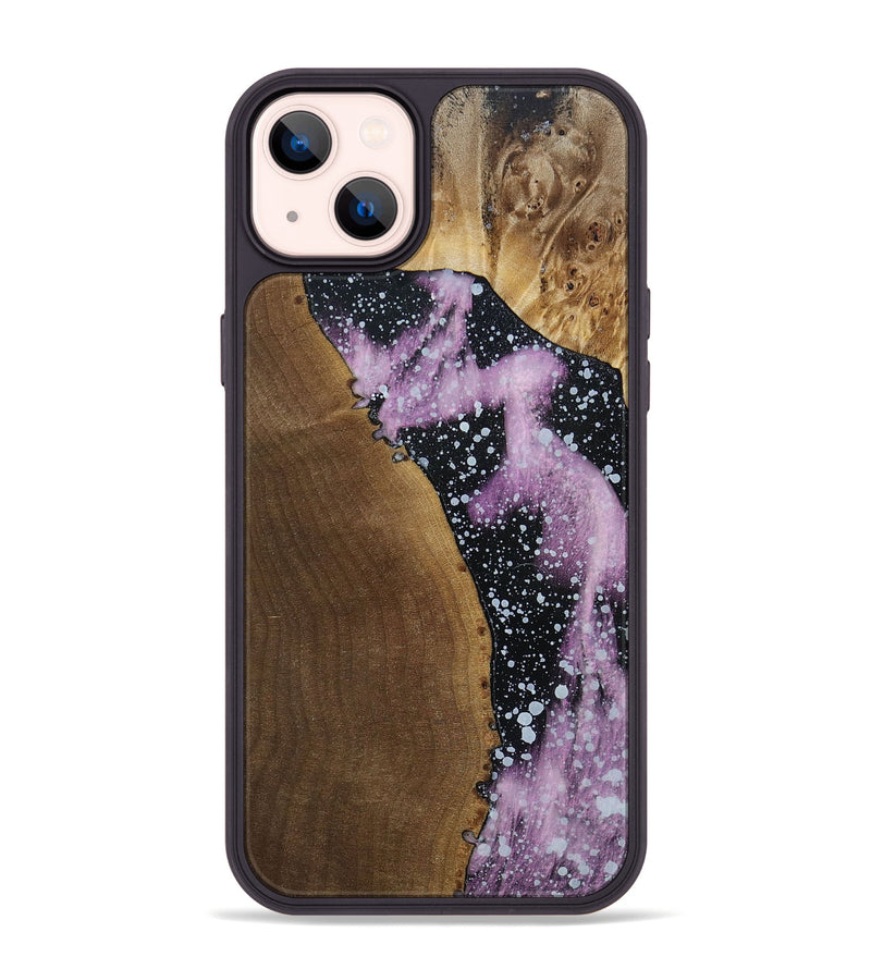 iPhone 14 Plus Wood+Resin Phone Case - Casey (Cosmos, 694352)