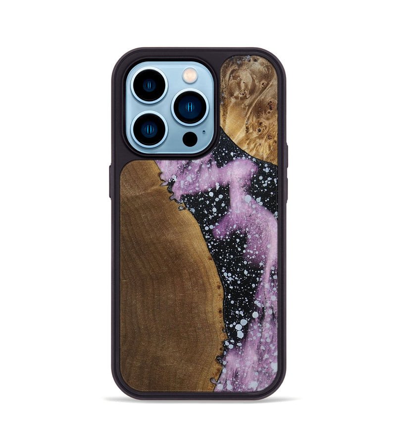 iPhone 14 Pro Wood+Resin Phone Case - Casey (Cosmos, 694352)