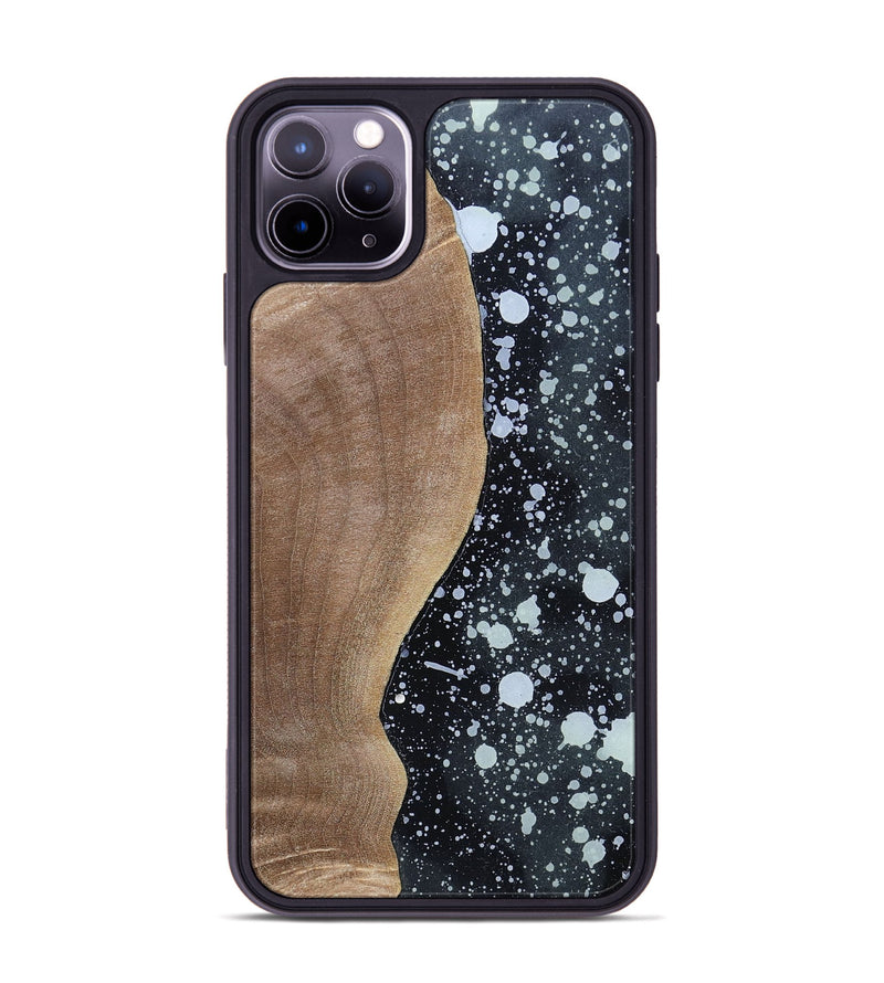 iPhone 11 Pro Max Wood+Resin Phone Case - Jonas (Cosmos, 694359)