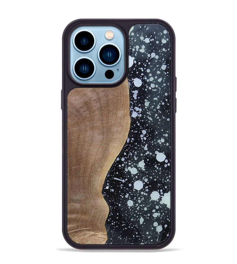 iPhone 14 Pro Max Wood+Resin Phone Case - Jonas (Cosmos, 694359)