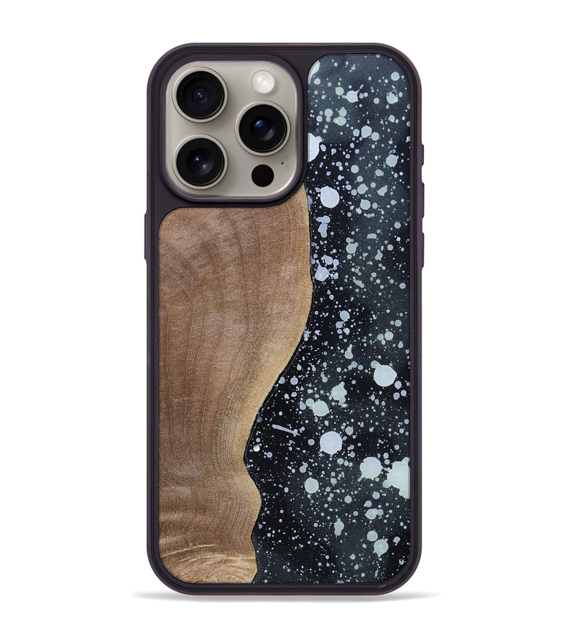 iPhone 15 Pro Max Wood+Resin Phone Case - Jonas (Cosmos, 694359)