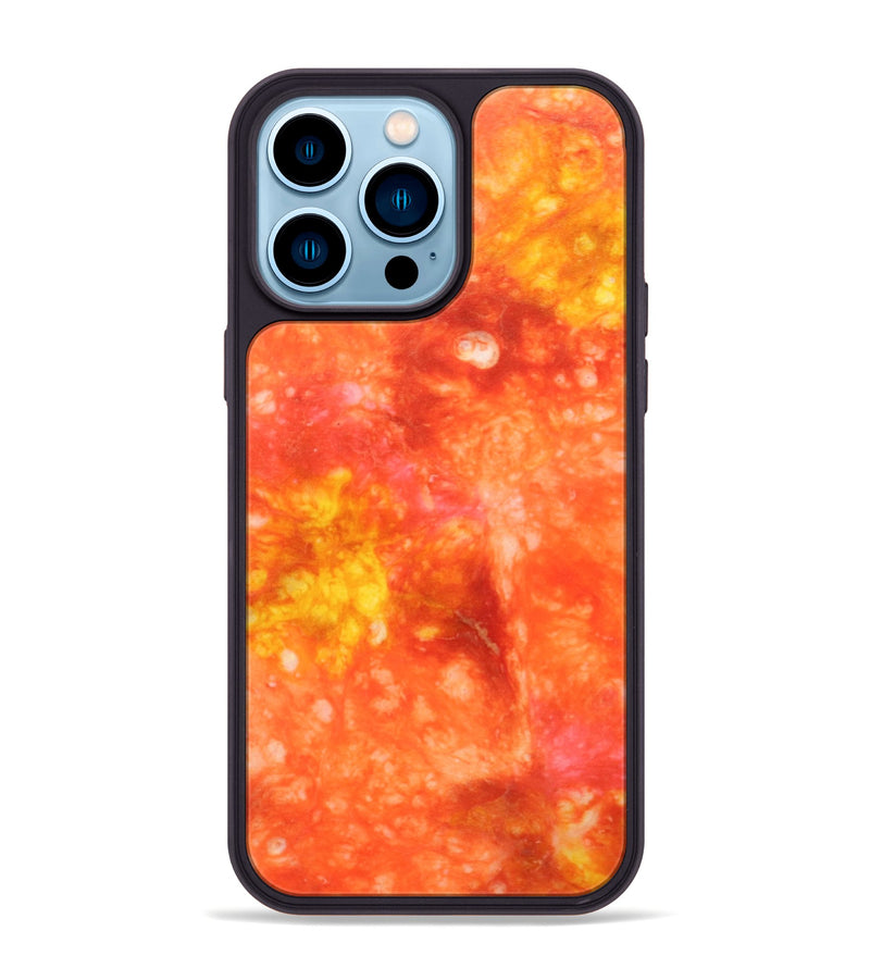 iPhone 14 Pro Max Wood+Resin Phone Case - Lamont (Watercolor, 694373)