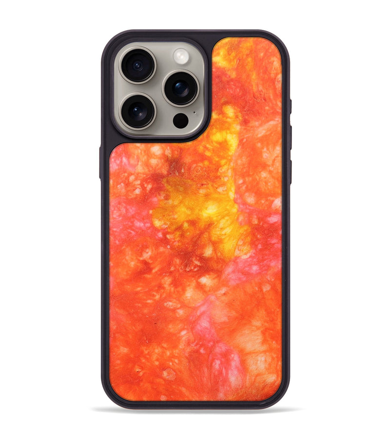 iPhone 15 Pro Max Wood+Resin Phone Case - Roman (Watercolor, 694379)