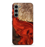 Galaxy S23 Plus Wood+Resin Live Edge Phone Case - Kyla (Red, 694388)
