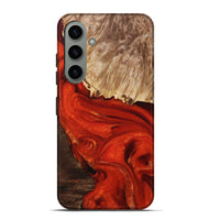 Galaxy S24 Plus Wood+Resin Live Edge Phone Case - Kyla (Red, 694388)