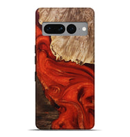 Pixel 7 Pro Wood+Resin Live Edge Phone Case - Kyla (Red, 694388)