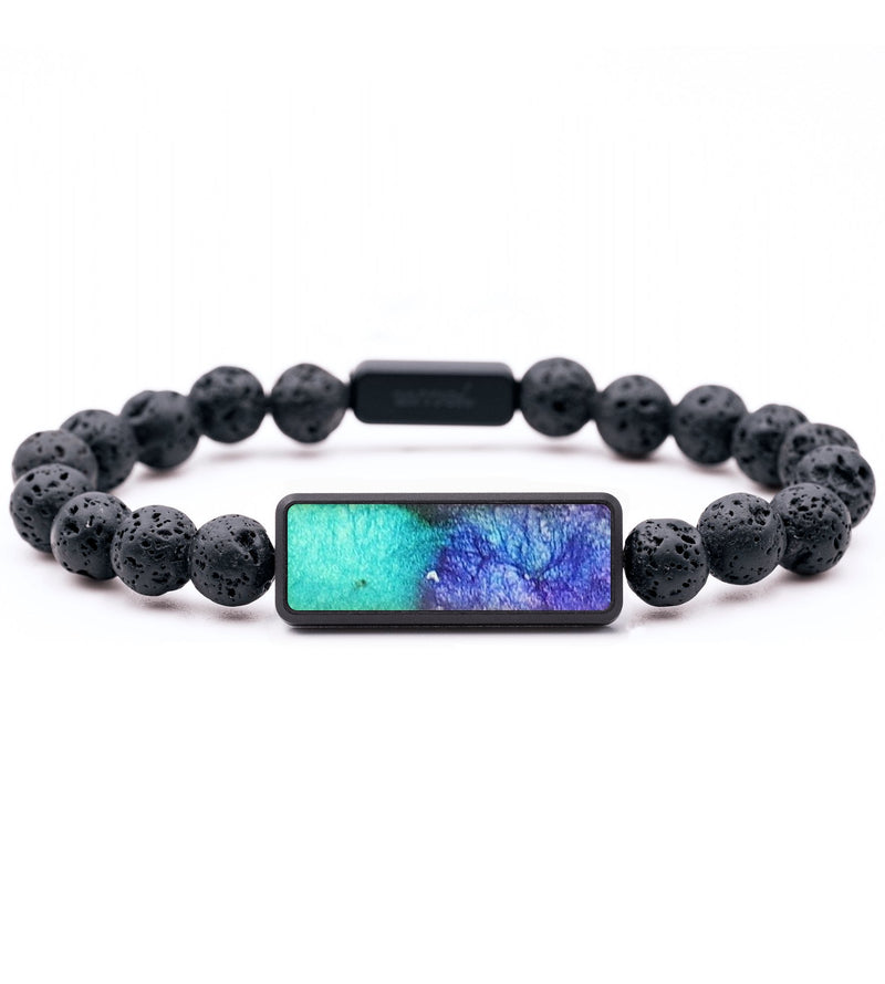 Lava Bead ResinArt Bracelet - Amanda (Watercolor, 694476)