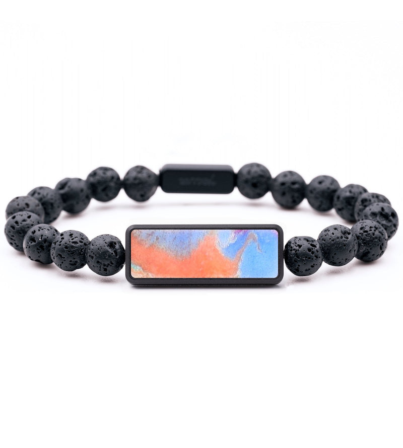 Lava Bead ResinArt Bracelet - Ethel (Watercolor, 694477)