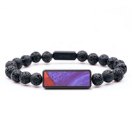 Lava Bead Wood+Resin Bracelet - Randolph (Purple, 694570)