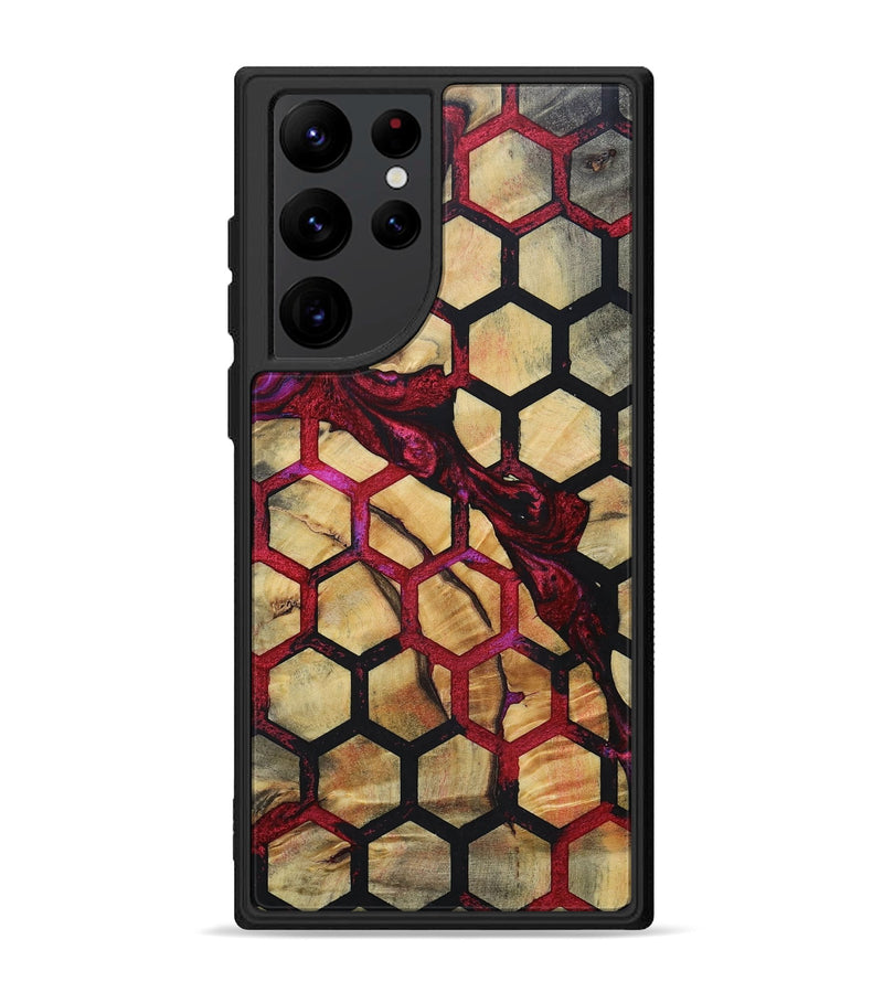 Galaxy S22 Ultra Wood+Resin Phone Case - Messiah (Pattern, 694719)