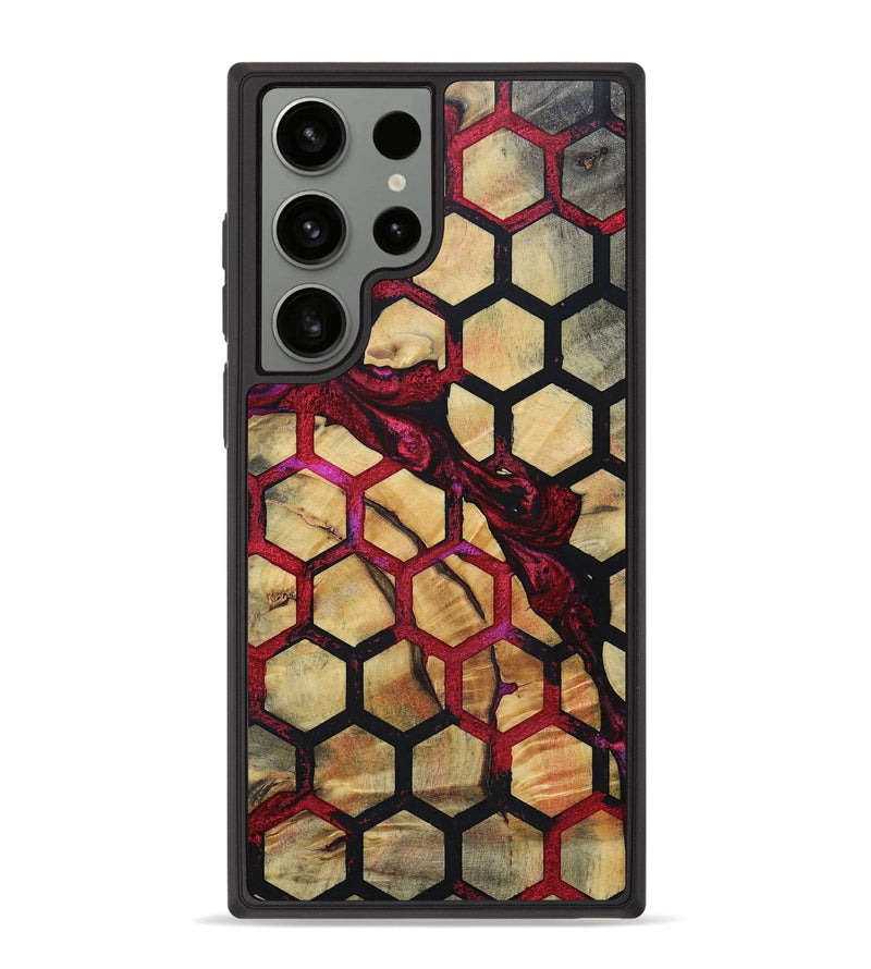 Galaxy S23 Ultra Wood+Resin Phone Case - Messiah (Pattern, 694719)