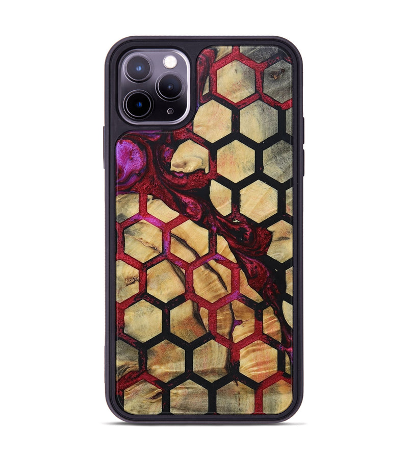 iPhone 11 Pro Max Wood+Resin Phone Case - Messiah (Pattern, 694719)