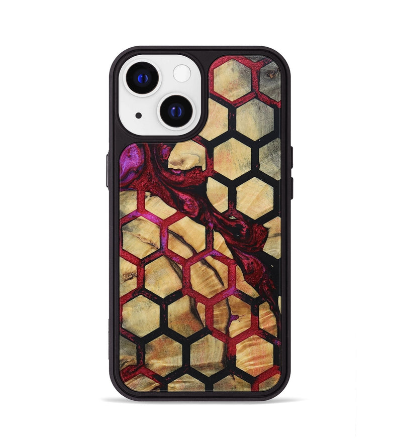 iPhone 13 Wood+Resin Phone Case - Messiah (Pattern, 694719)