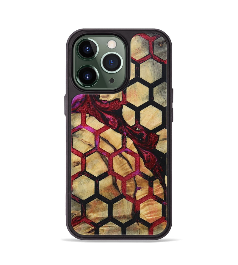 iPhone 13 Pro Wood+Resin Phone Case - Messiah (Pattern, 694719)