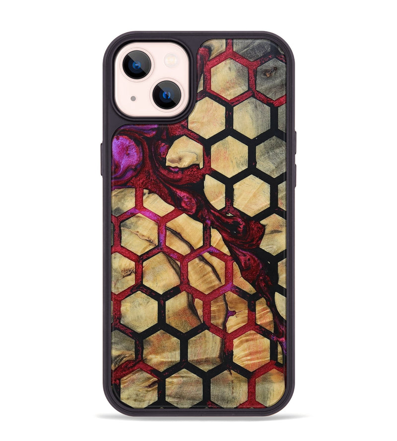 iPhone 14 Plus Wood+Resin Phone Case - Messiah (Pattern, 694719)