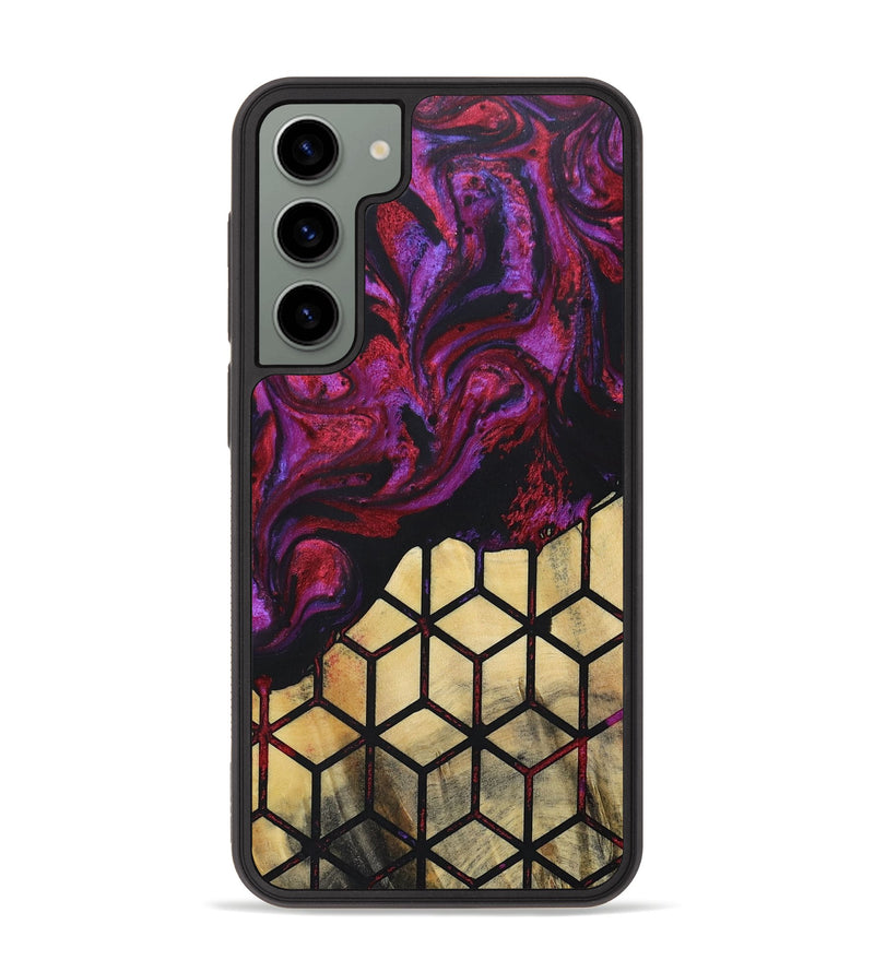 Galaxy S23 Plus Wood+Resin Phone Case - Ericka (Pattern, 694737)