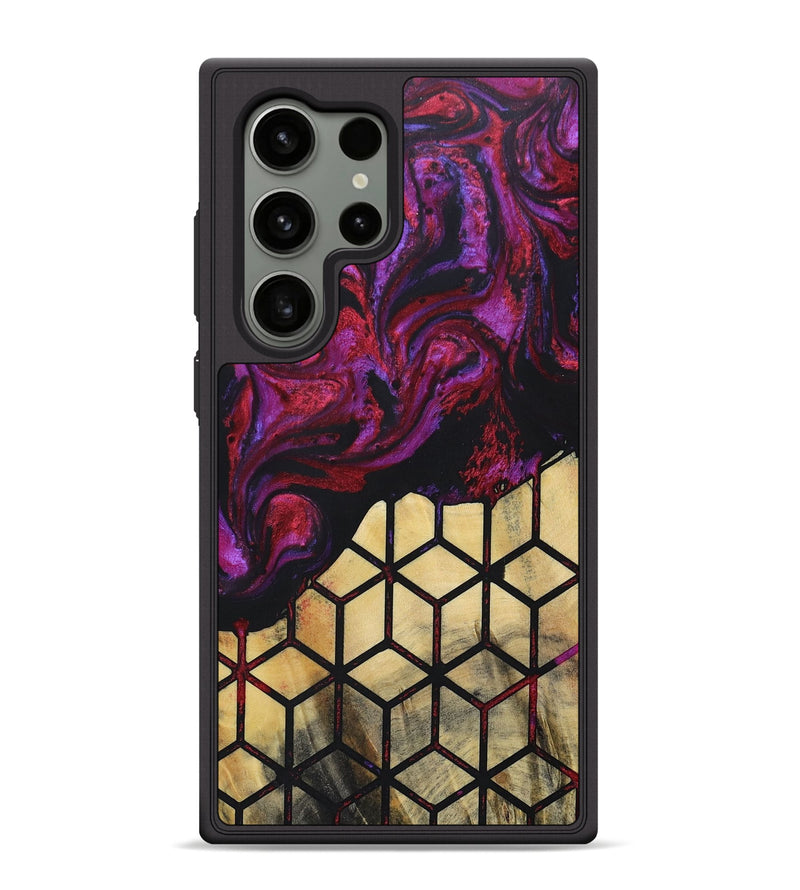 Galaxy S24 Ultra Wood+Resin Phone Case - Ericka (Pattern, 694737)