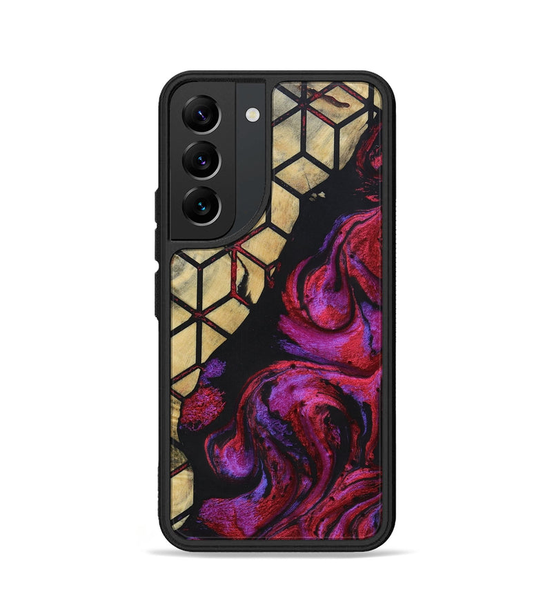 Galaxy S22 Wood+Resin Phone Case - Breanna (Pattern, 694742)