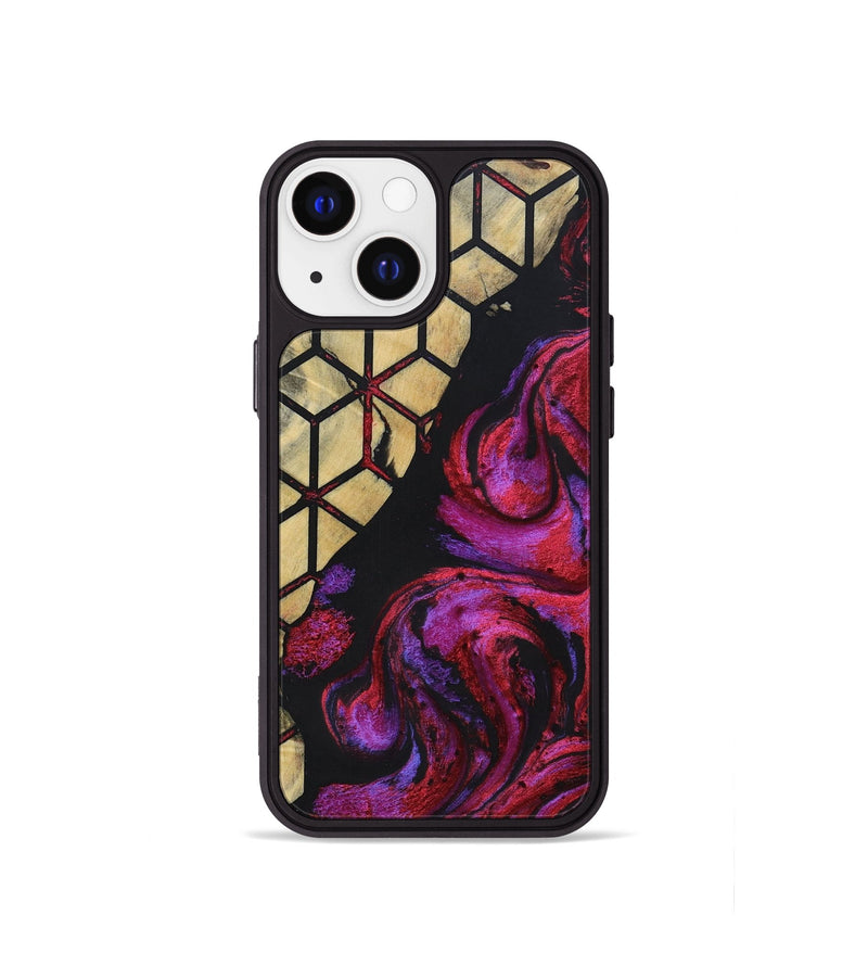 iPhone 13 mini Wood+Resin Phone Case - Breanna (Pattern, 694742)