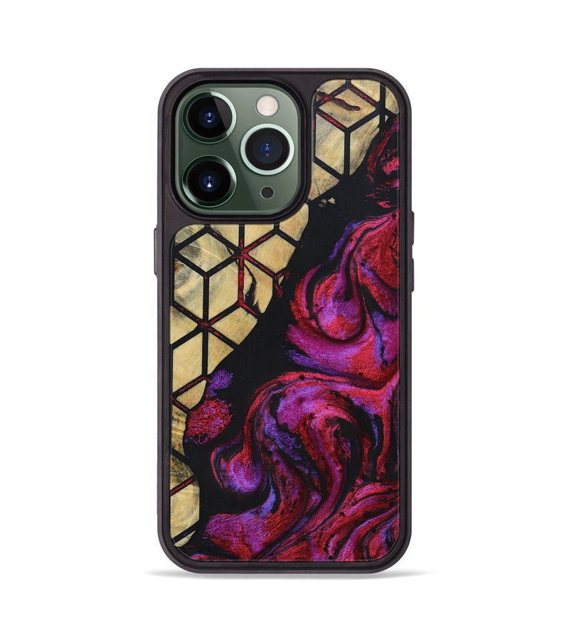 iPhone 13 Pro Wood+Resin Phone Case - Breanna (Pattern, 694742)