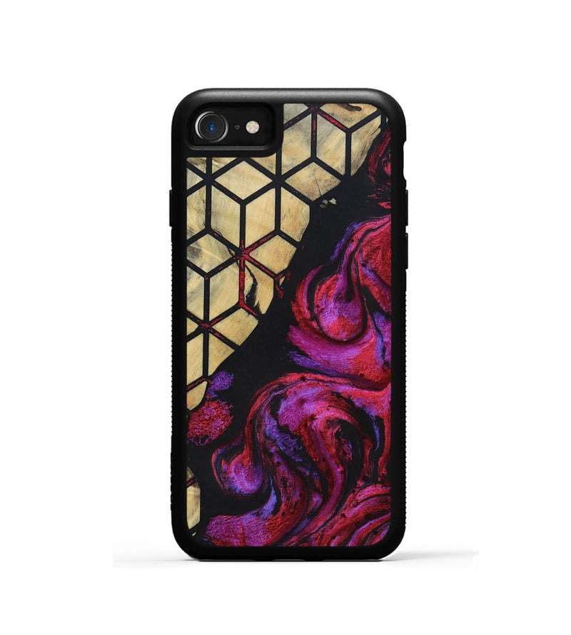 iPhone SE Wood+Resin Phone Case - Breanna (Pattern, 694742)