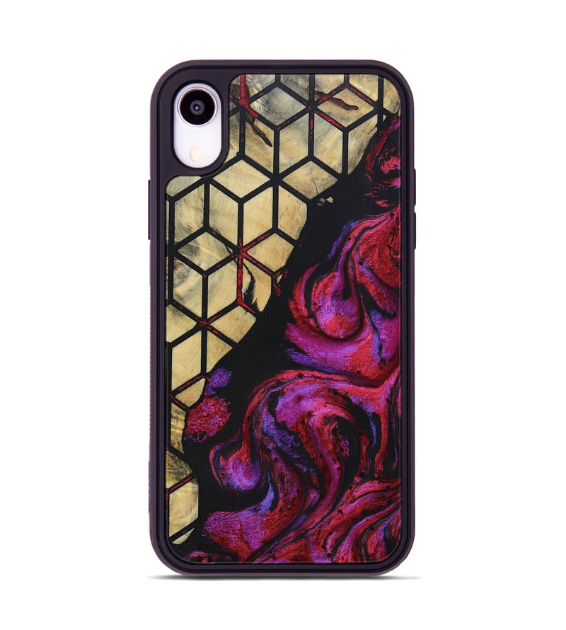 iPhone Xr Wood+Resin Phone Case - Breanna (Pattern, 694742)