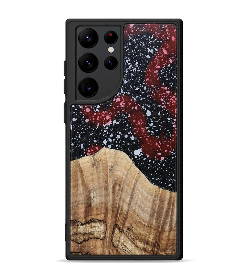 Galaxy S22 Ultra Wood+Resin Phone Case - Bobby (Cosmos, 694758)