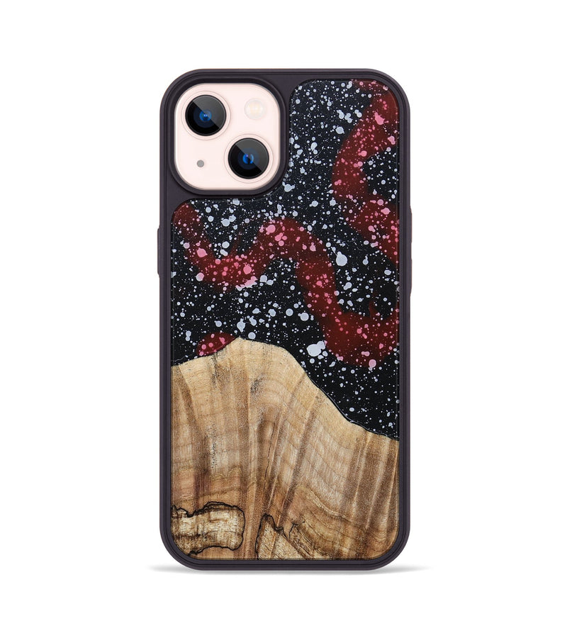 iPhone 14 Wood+Resin Phone Case - Bobby (Cosmos, 694758)