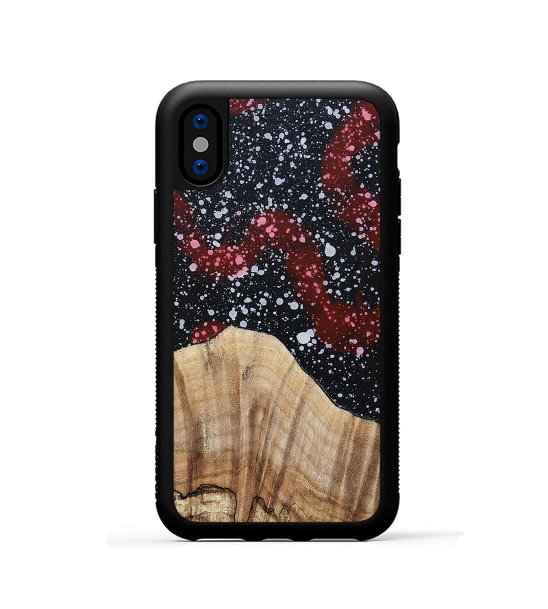 iPhone Xs Wood+Resin Phone Case - Bobby (Cosmos, 694758)