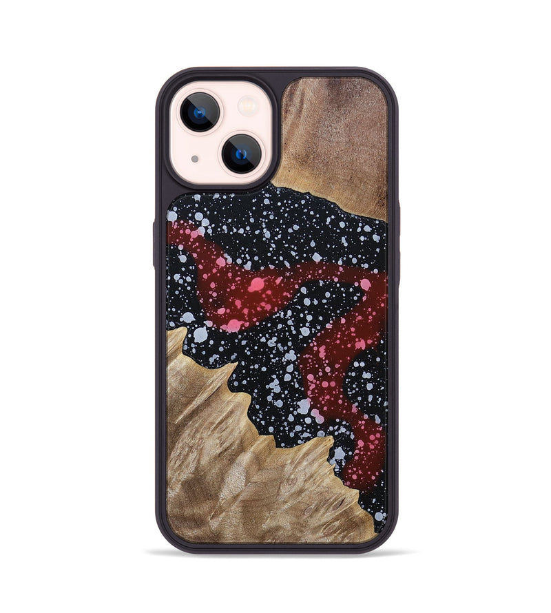 iPhone 14 Wood+Resin Phone Case - Joan (Cosmos, 694762)