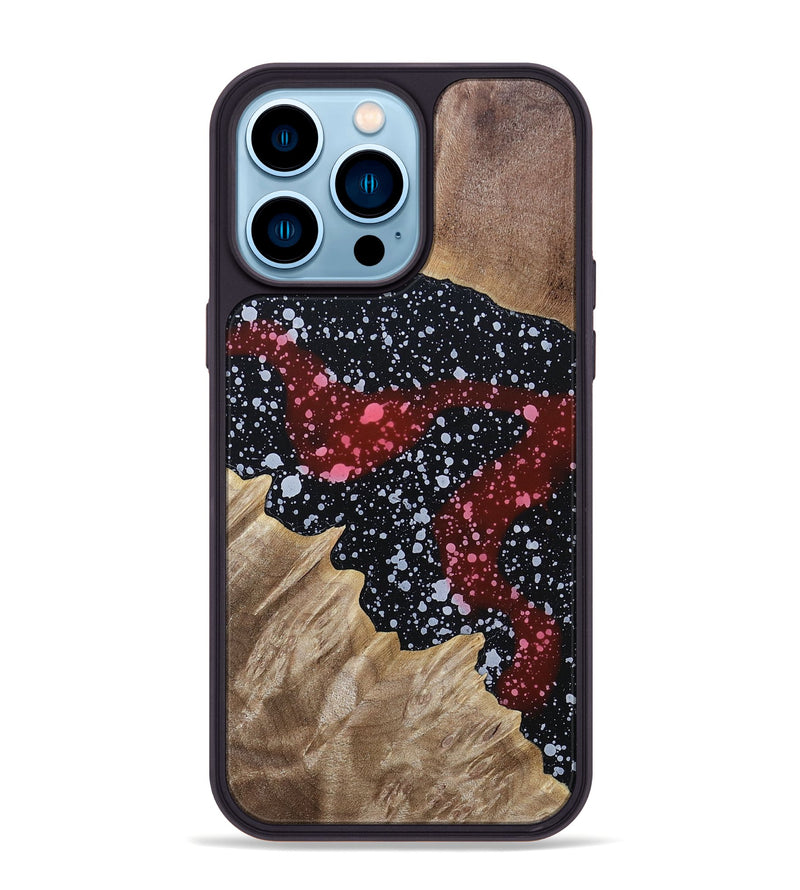 iPhone 14 Pro Max Wood+Resin Phone Case - Joan (Cosmos, 694762)