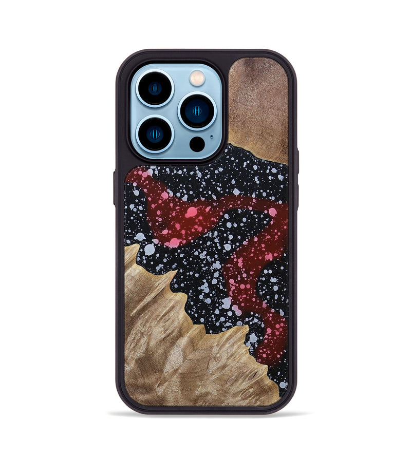 iPhone 14 Pro Wood+Resin Phone Case - Joan (Cosmos, 694762)