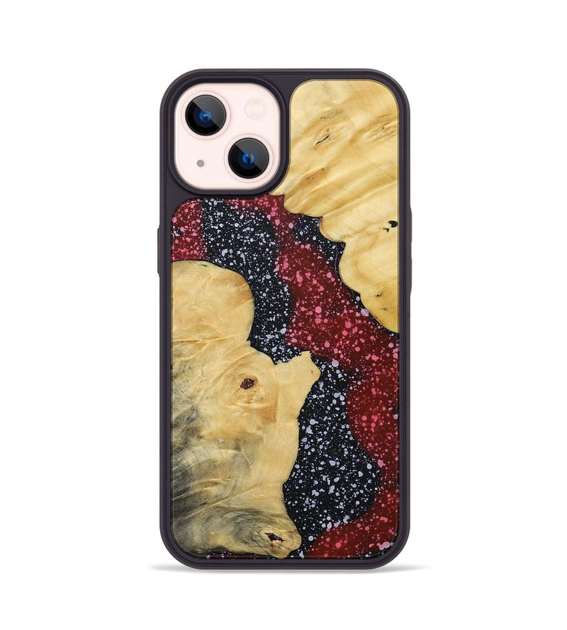 iPhone 14 Wood+Resin Phone Case - Donald (Cosmos, 694770)
