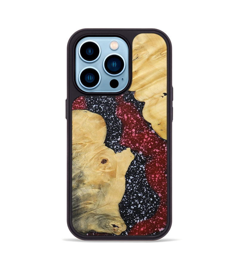 iPhone 14 Pro Wood+Resin Phone Case - Donald (Cosmos, 694770)