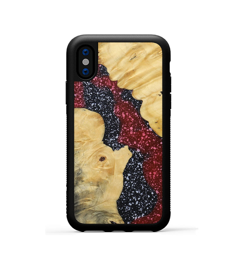 iPhone Xs Wood+Resin Phone Case - Donald (Cosmos, 694770)
