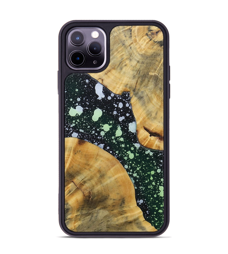 iPhone 11 Pro Max Wood+Resin Phone Case - Samara (Cosmos, 694773)