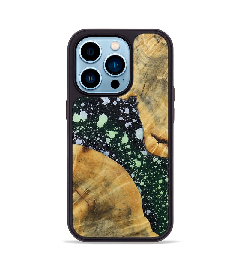 iPhone 14 Pro Wood+Resin Phone Case - Samara (Cosmos, 694773)